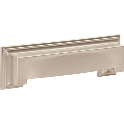 ATLAS 339-BRN Sutton Place 3" Center to Center Cup/Bin Pull - Brushed Nickel