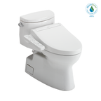 TOTO MW6443074CEFG#01 Washlet+ Carolina Ii One-Piece Elongated 1.28 Gpf Toilet And Washlet+ C2 Bidet Seat - Cotton White