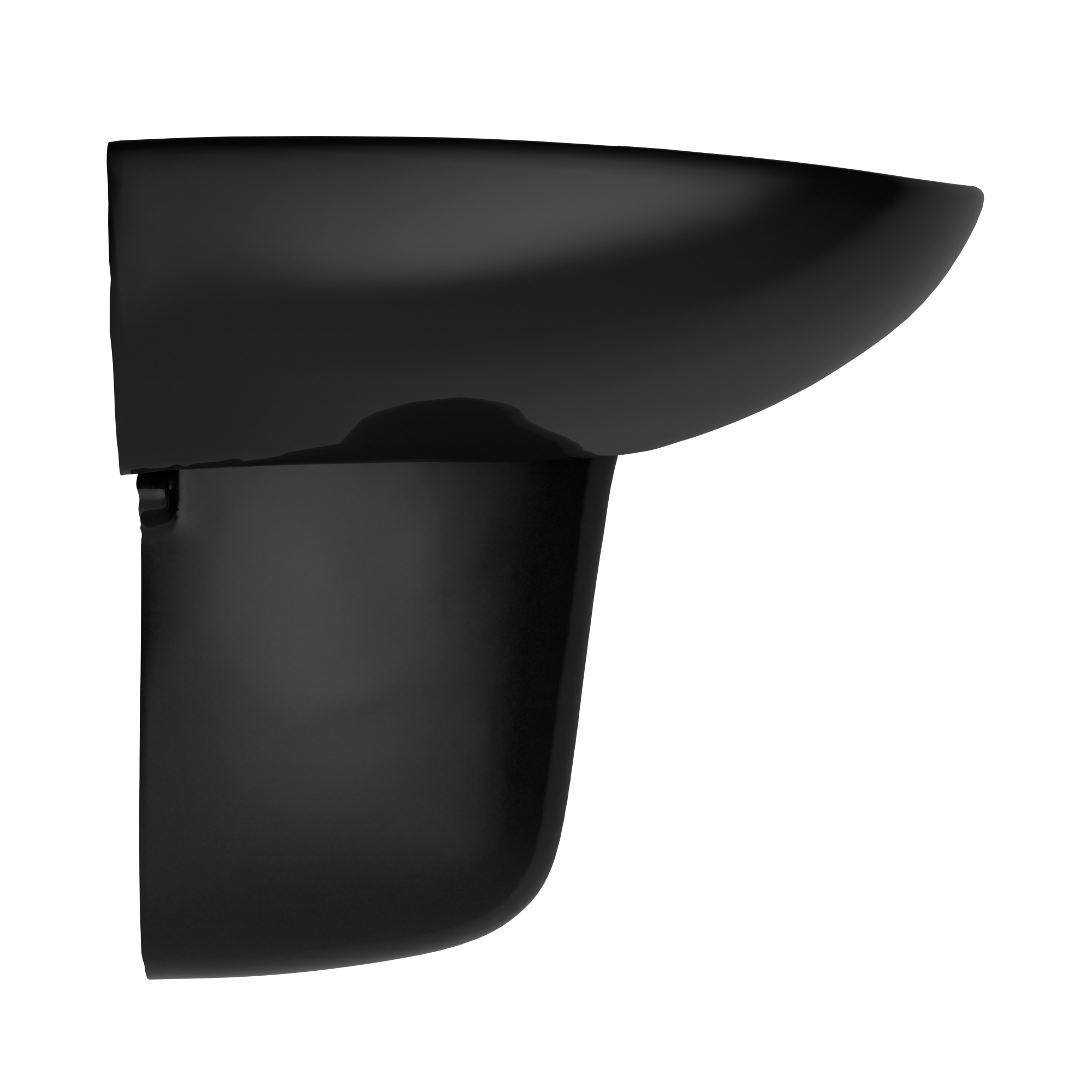 TOTO LHT242.8#51 Prominence Oval Wall-Mount Bathroom Sink And Shroud For 8 Inch Center Faucets - Ebony