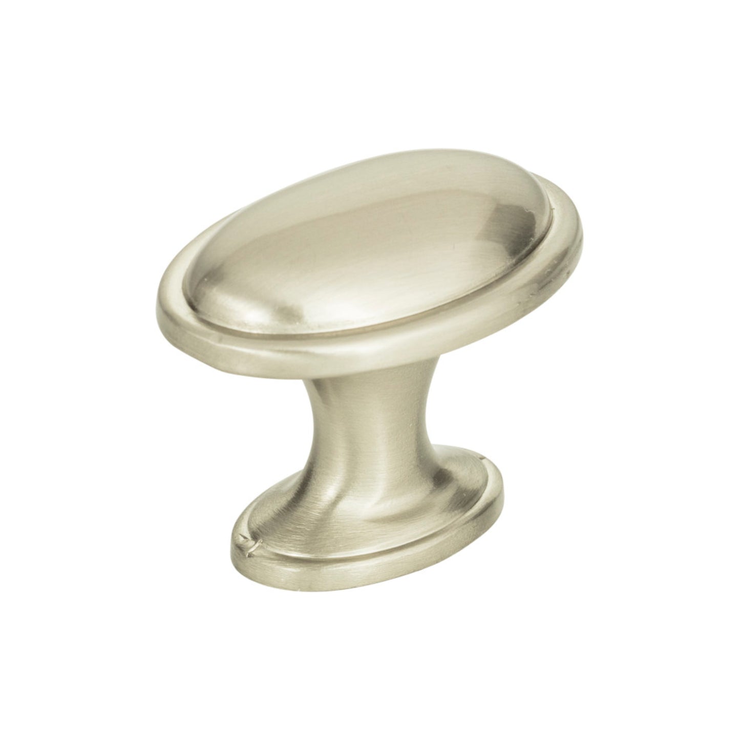ATLAS 316-brn Austen 1 5/16" Length Oval Knob - Brushed Nickel
