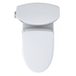 TOTO MW4744736CEFGA#01 WASHLET+ Vespin II Two-Piece Elongated 1.28 GPF Toilet with Auto Flush WASHLET+ S7A Contemporary Bidet Seat , Cotton White