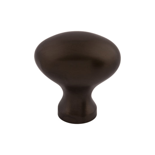 TOP KNOBS M750 Egg 1 1/4" Length Oval Knob - Oil Rubbed Bronze