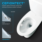 TOTO CWT449249CMFG#MS Sp Wall-Hung Square-Shape Toilet And Duofit In-Wall 1.28 And 0.9 Gpf Dual-Flush Tank System With Copper Supply- Cwt449249Cmfg#Ms - Matte Silver