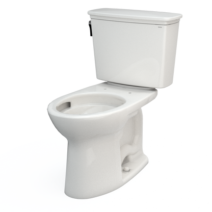 TOTO CST786CEFG#11 Drake Transitional Two-Piece Elongated 1.28 Gpf Universal Height Tornado Flush Toilet With Cefiontect - Colonial White