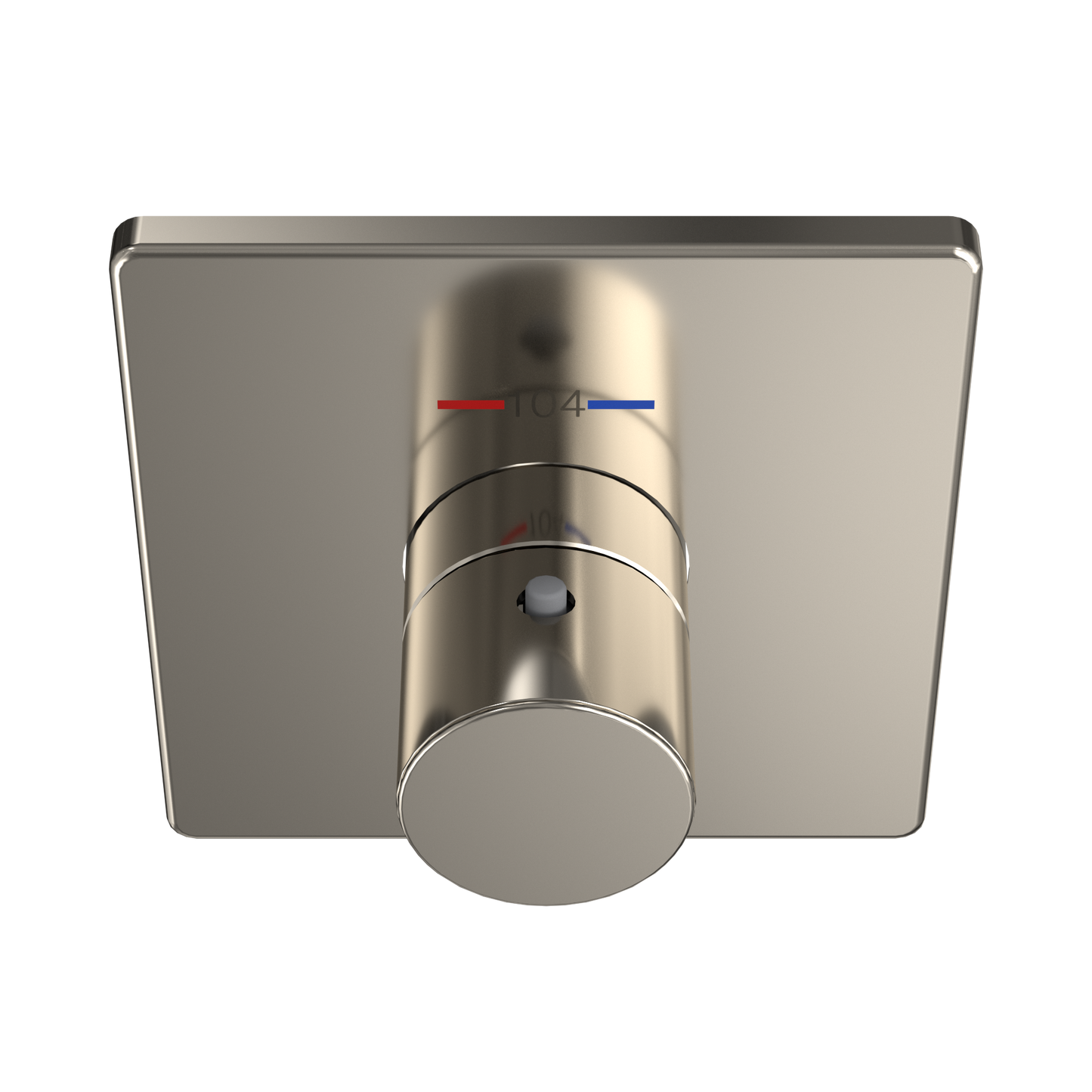 TOTO TBV02401U#PN Square Thermostatic Mixing Valve Shower Trim - Polished Nickel