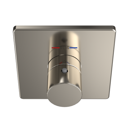 TOTO TBV02401U#PN Square Thermostatic Mixing Valve Shower Trim - Polished Nickel
