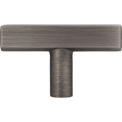 JEFFREY ALEXANDER 845T-BNBDL Dominique 2" Length Bar Knob - Brushed Pewter