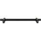 JEFFREY ALEXANDER 598-18MB Larkin Knurled Center 18" Center-to-Center Appliance Pull - Matte Black