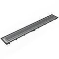 INFINITY DRAIN USQ-A 24 SS USQ 24" Complete Universal Infinity Drain™ Kit with ABS Channel and Squares Pattern Grate in Satin Stainless
