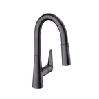 HANSGROHE 72815341 Talis S Prep Kitchen Faucet, 2-Spray Pull-Down, 1.75 GPM - Brushed Black Chrome