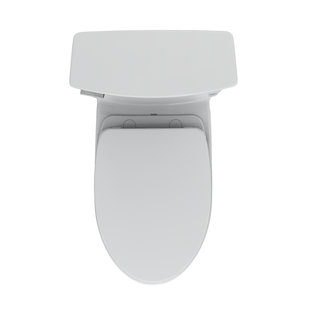 TOTO MS964124CEFG#01 Soiree One Piece Elongated 1.28 Gpf Universal Height Skirted Toilet With Cefiontect - Cotton White