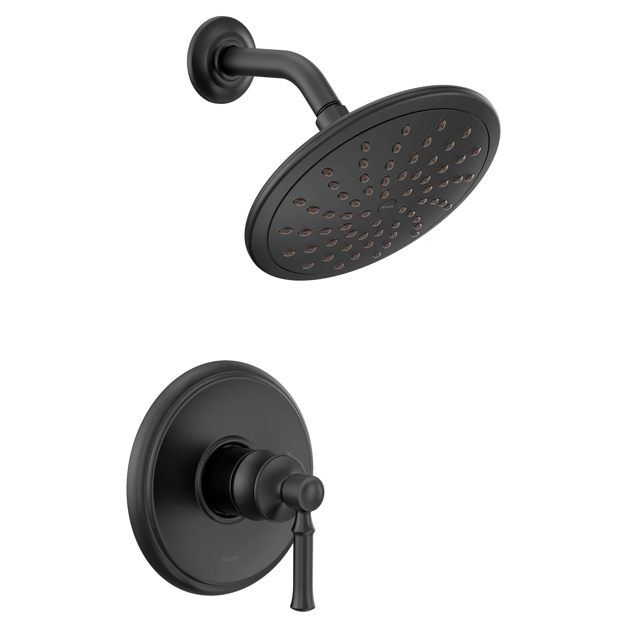 MOEN UT2282EPBL Dartmoor M-Core 2-Series Shower Trim with Rainshower - Matte Black