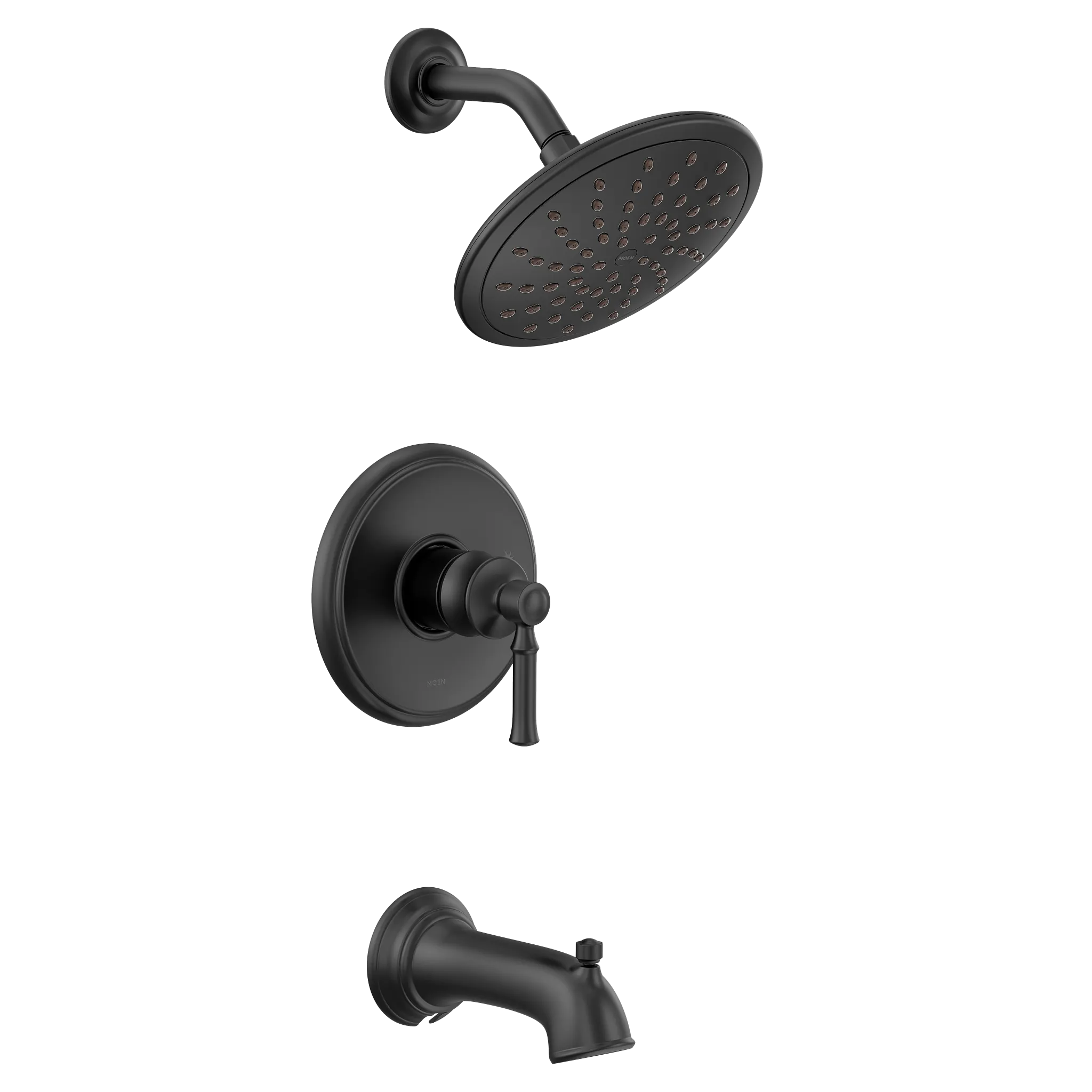 MOEN UT2283EPBL Dartmoor M-Core 2-Series Tub and Shower Trim with Rainshower - Matte Black
