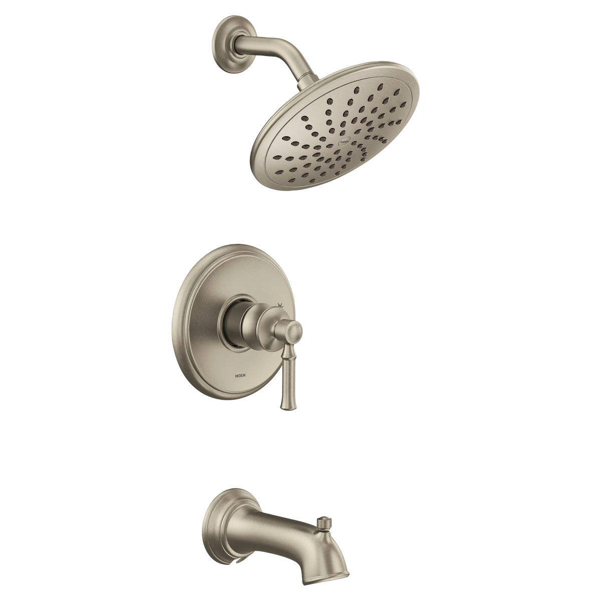 MOEN UT2283EPBN Dartmoor M-Core 2-Series Tub and Shower Trim with Rainshower - Brushed Nickel