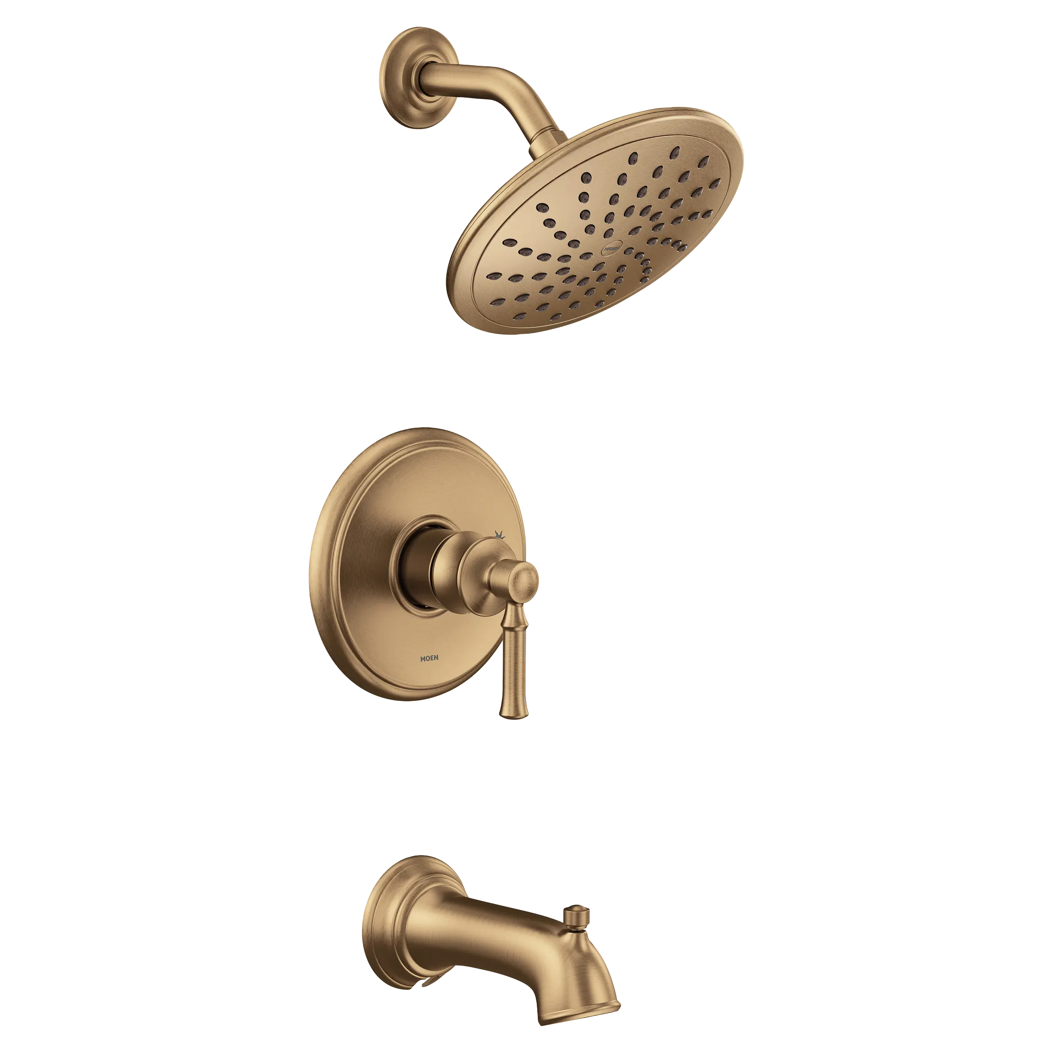 MOEN UT2283EPBZG Dartmoor M-Core 2-Series Tub and Shower Trim with Rainshower - Bronzed Gold
