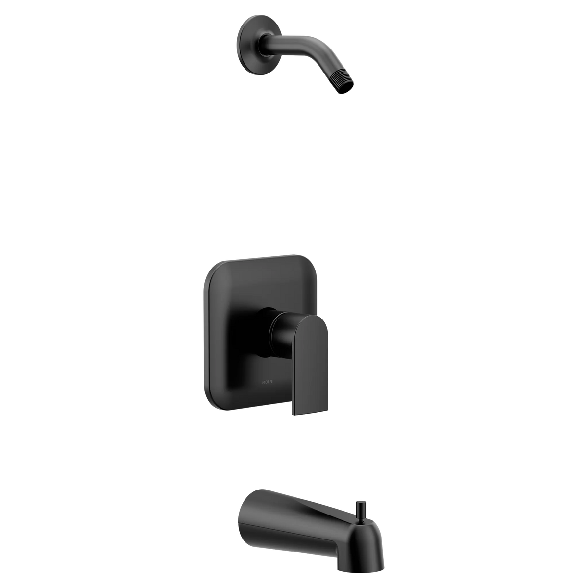 MOEN UT2473NHBL Genta Lx M-Core 2-Series Tub and Shower Trim - Matte Black