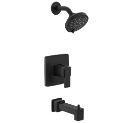 MOEN Iver Matte black M-CORE 2 series tub/shower - Matte Black, UT2583EPBL