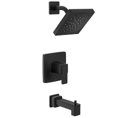 MOEN Iver Matte black M-CORE 2 series tub/shower - Matte Black, UT2683EPBL