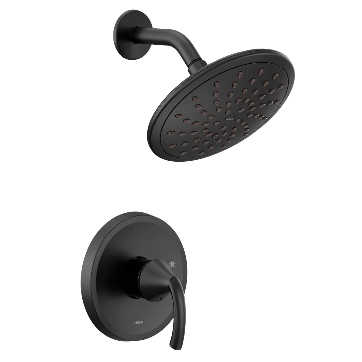 MOEN UT2842EPBL Glyde M-Core 2-Series Shower Trim with Rainshower - Matte Black
