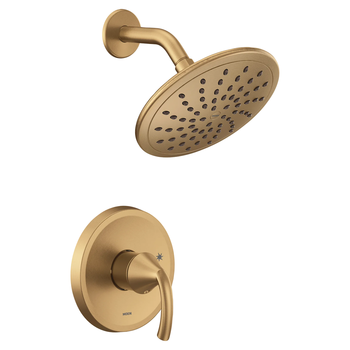 MOEN UT2842EPBZG Glyde M-Core 2-Series Shower Trim with Rainshower - Bronzed Gold