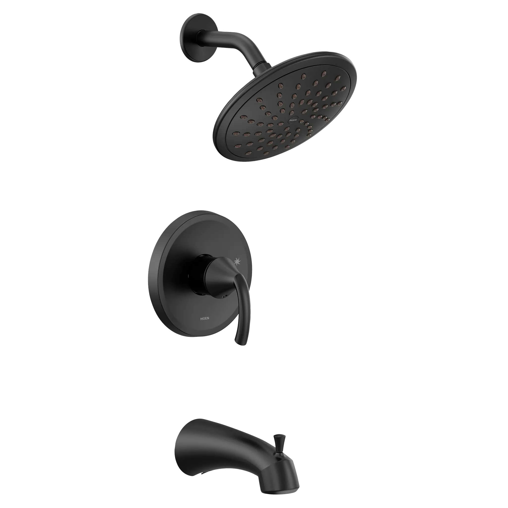 MOEN UT2843EPBL Glyde M-Core 2-Series Tub and Shower Trim with Rainshower - Matte Black