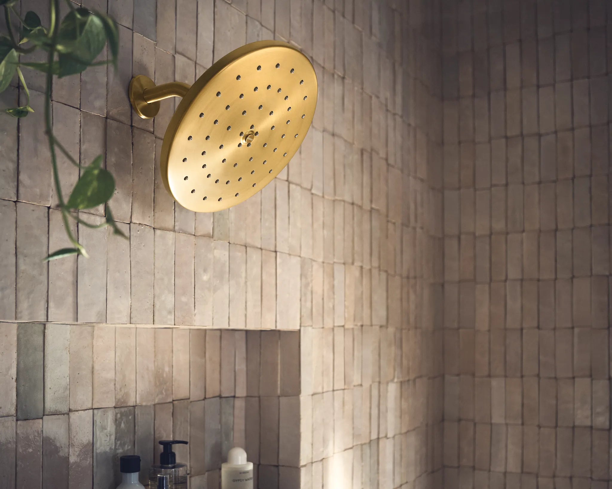 MOEN S112BG One-Function 10" Diameter Spray Head Rainshower - Brushed Gold