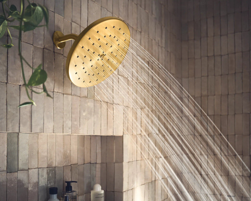 MOEN S112BG One-Function 10" Diameter Spray Head Rainshower - Brushed Gold