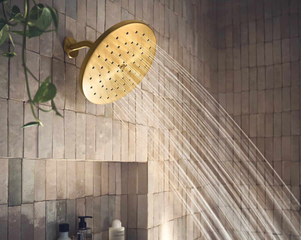 MOEN S112BG One-Function 10" Diameter Spray Head Rainshower - Brushed Gold