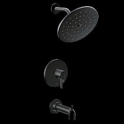 MOEN UT4363EPBL Cia Cia Matte black M-CORE 4-Series tub/shower, Matte Black