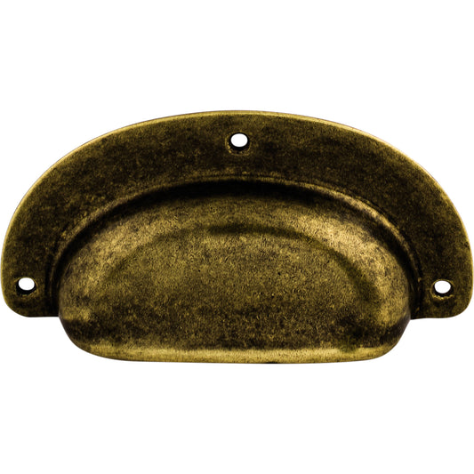 TOP KNOBS M212 Mayfair 3 hole Center to Center Cup/Bin Pull - German Bronze