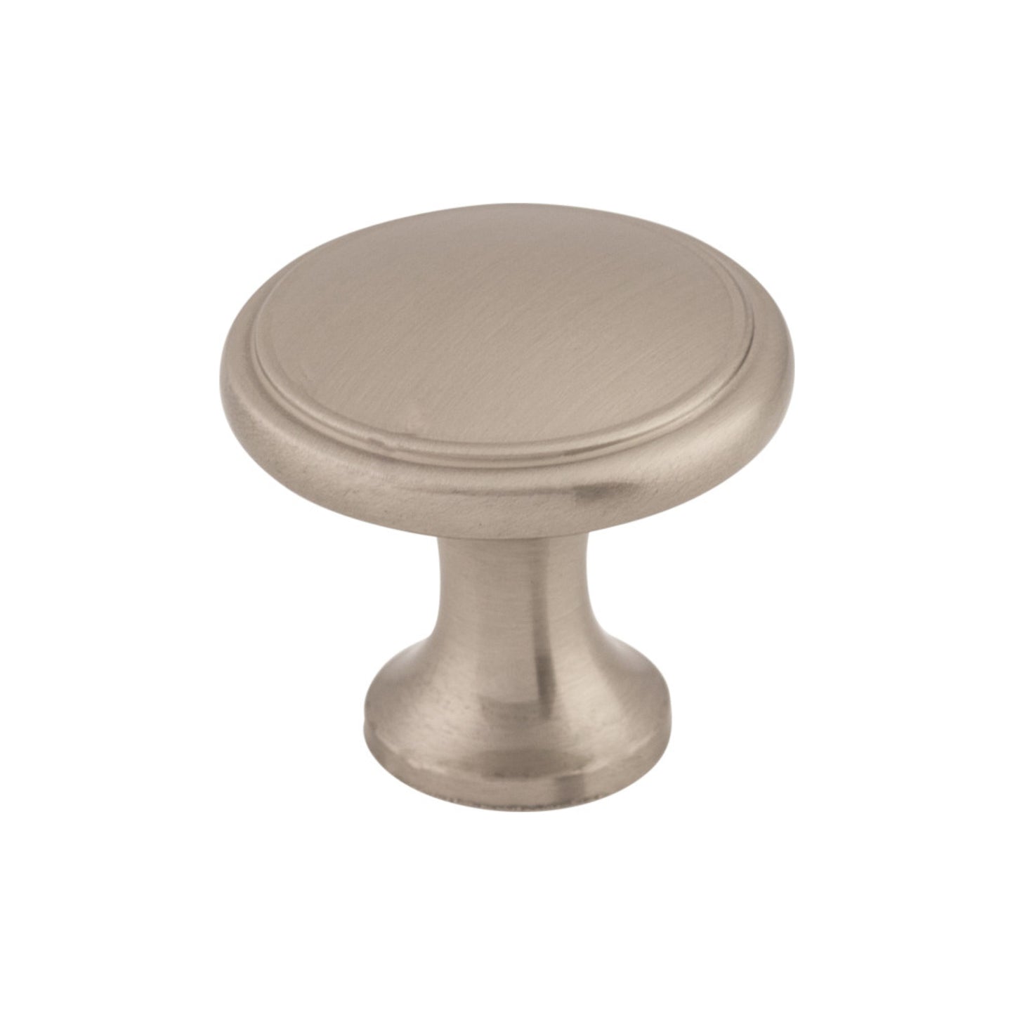 TOP KNOBS M376 Ringed 1 1/8" Diameter Round Knob - Brushed Satin Nickel