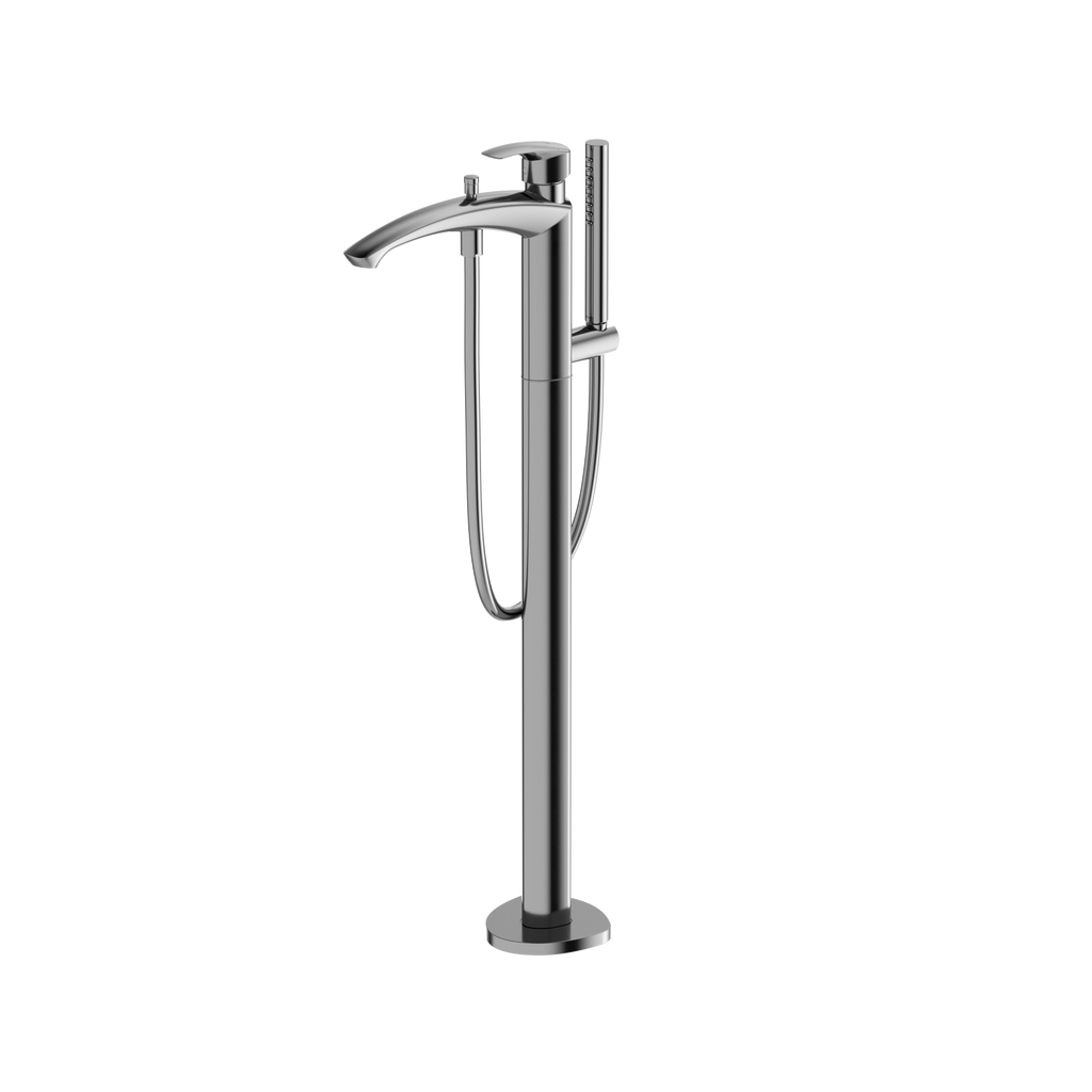 TOTO TBG09306U#CP Gm Single-Handle Free Standing Tub Filler With Handshower - Polished Chrome