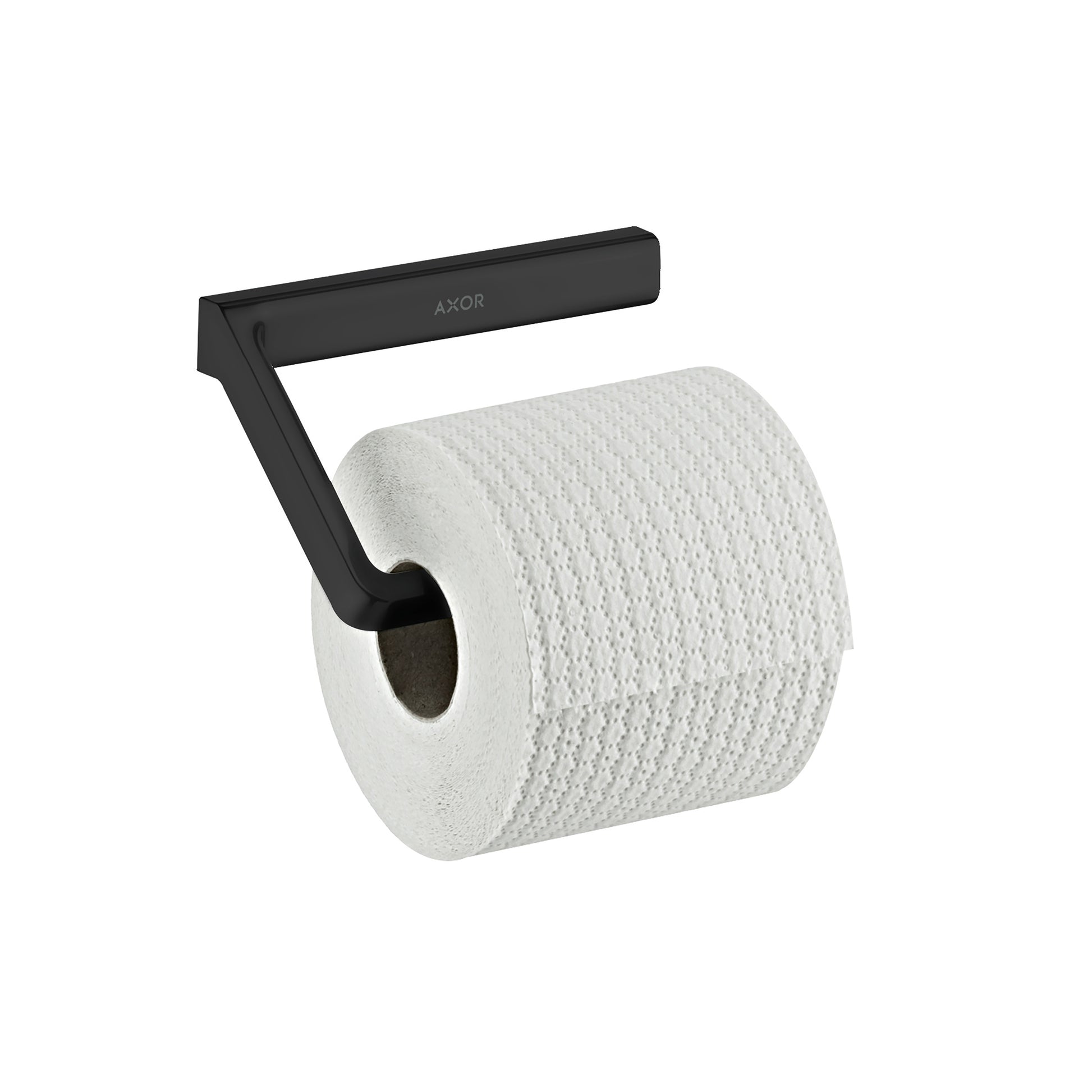 AXOR Universal SoftSquare Toilet Paper Holder without Cover in Matte Black