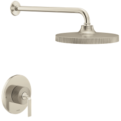 MOEN Cambium Brushed nickel/polished nicke M-CORE 2 series shower only - Brushed Nickel/Polished Nickel, UTS22582EPNLBN