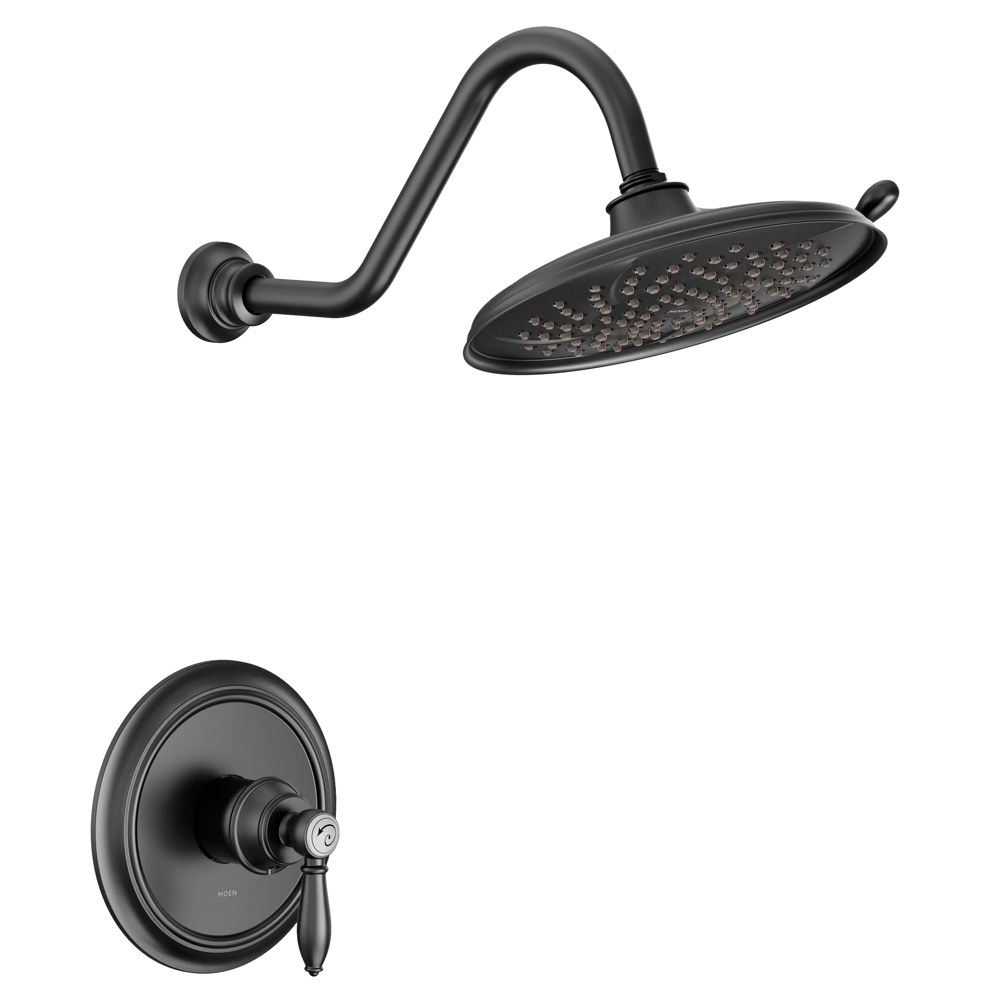 MOEN UTS232102EPBL Weymouth M-Core 2-Series Shower Trim - Matte Black