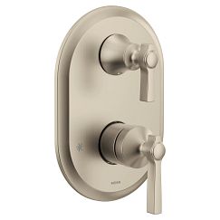 MOEN UTS2411BN Flara Brushed Nickel M-Core 3-Series With Integrated Transfer Valve Trim In Chrome