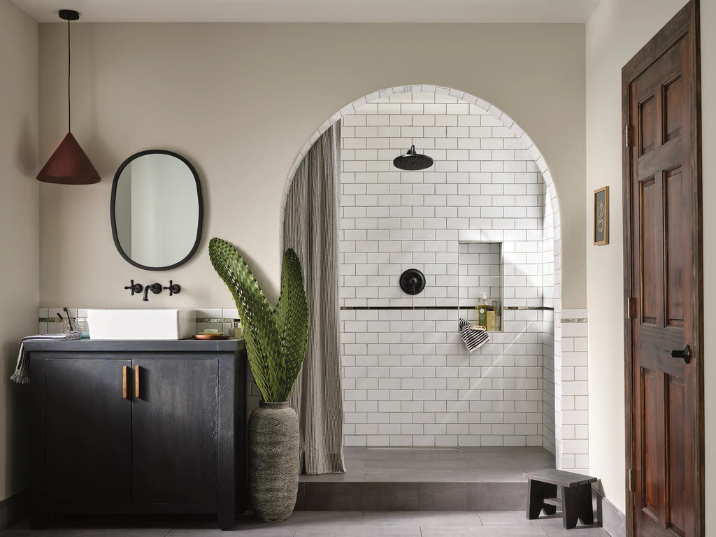 MOEN TS44105BL Colinet Two-Handle Wall Mount Bathroom Faucet - Matte Black