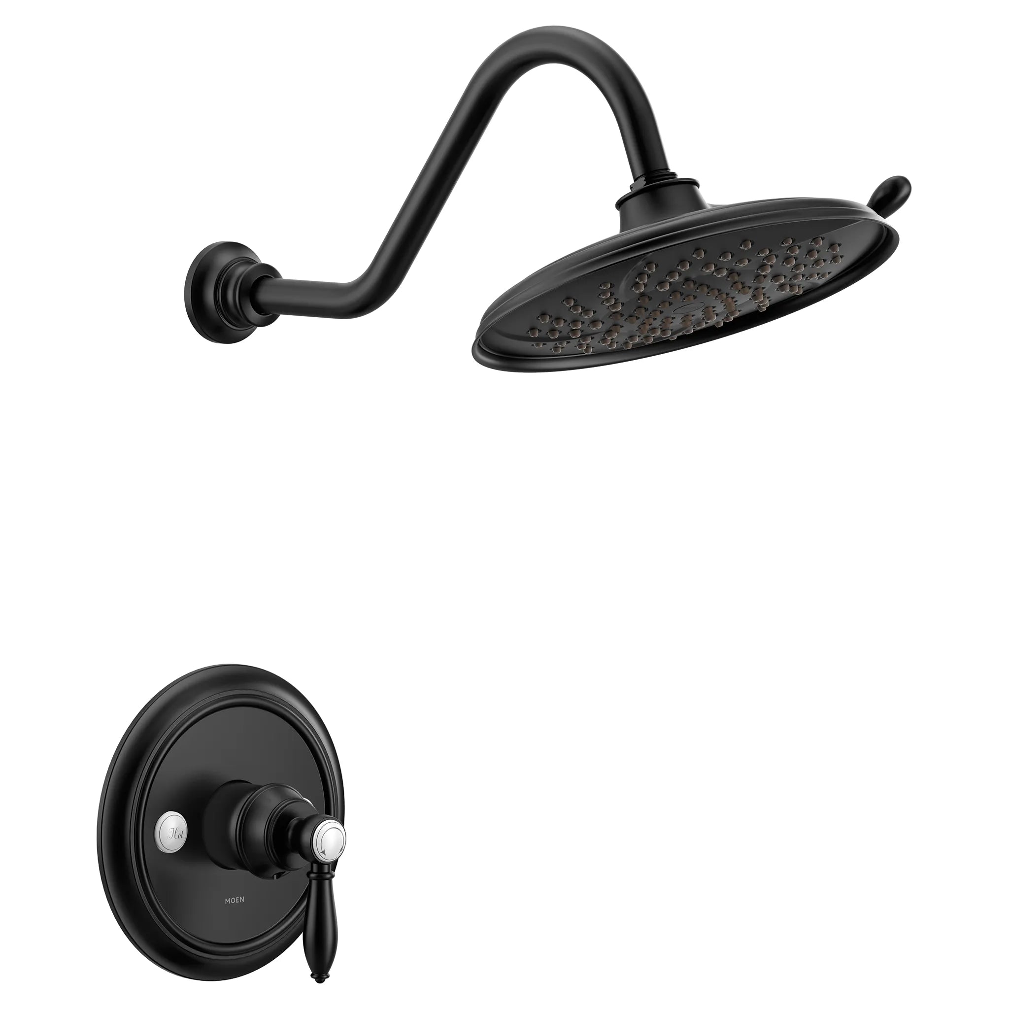 MOEN UTS33102BL Weymouth M-Core 3-Series Shower Trim - Matte Black