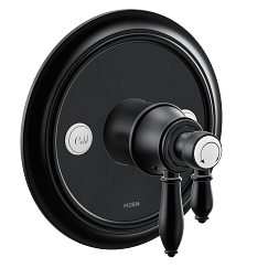 MOEN UTS43101BL Weymouth M-Core 4-Series Valve Trim - Matte Black
