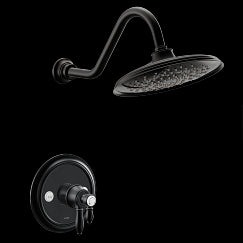 MOEN UTS43102EPBL Weymouth Matte black M-CORE 4-Series shower only, Matte Black