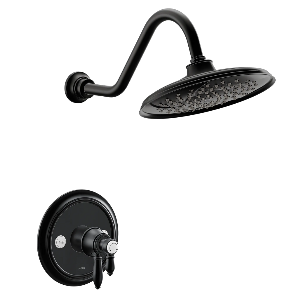 MOEN UTS43102EPBL Weymouth M-Core 4-Series Shower Trim - Matte Black