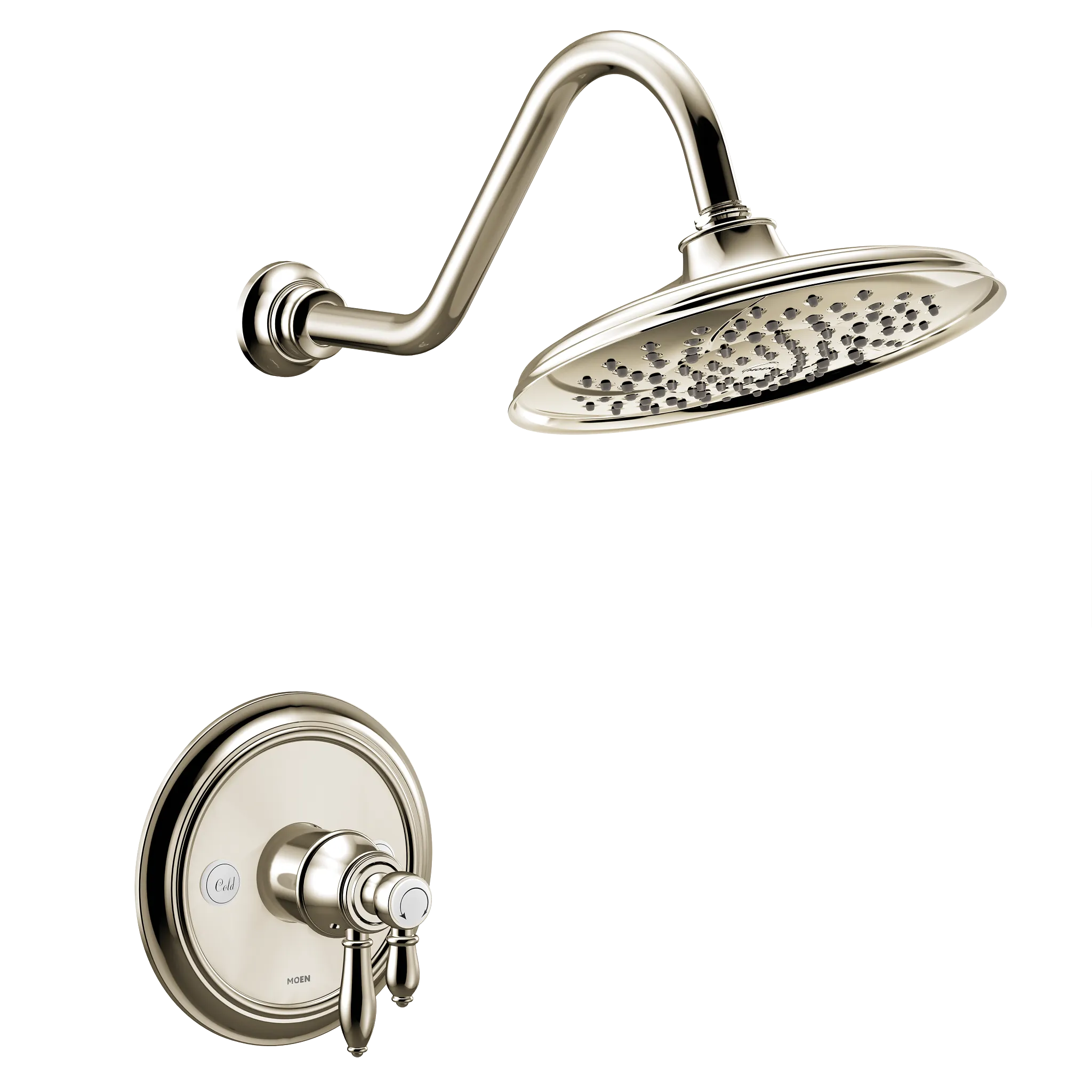 MOEN UTS43102EPNL Weymouth M-Core 4-Series Shower Trim - Polished Nickel