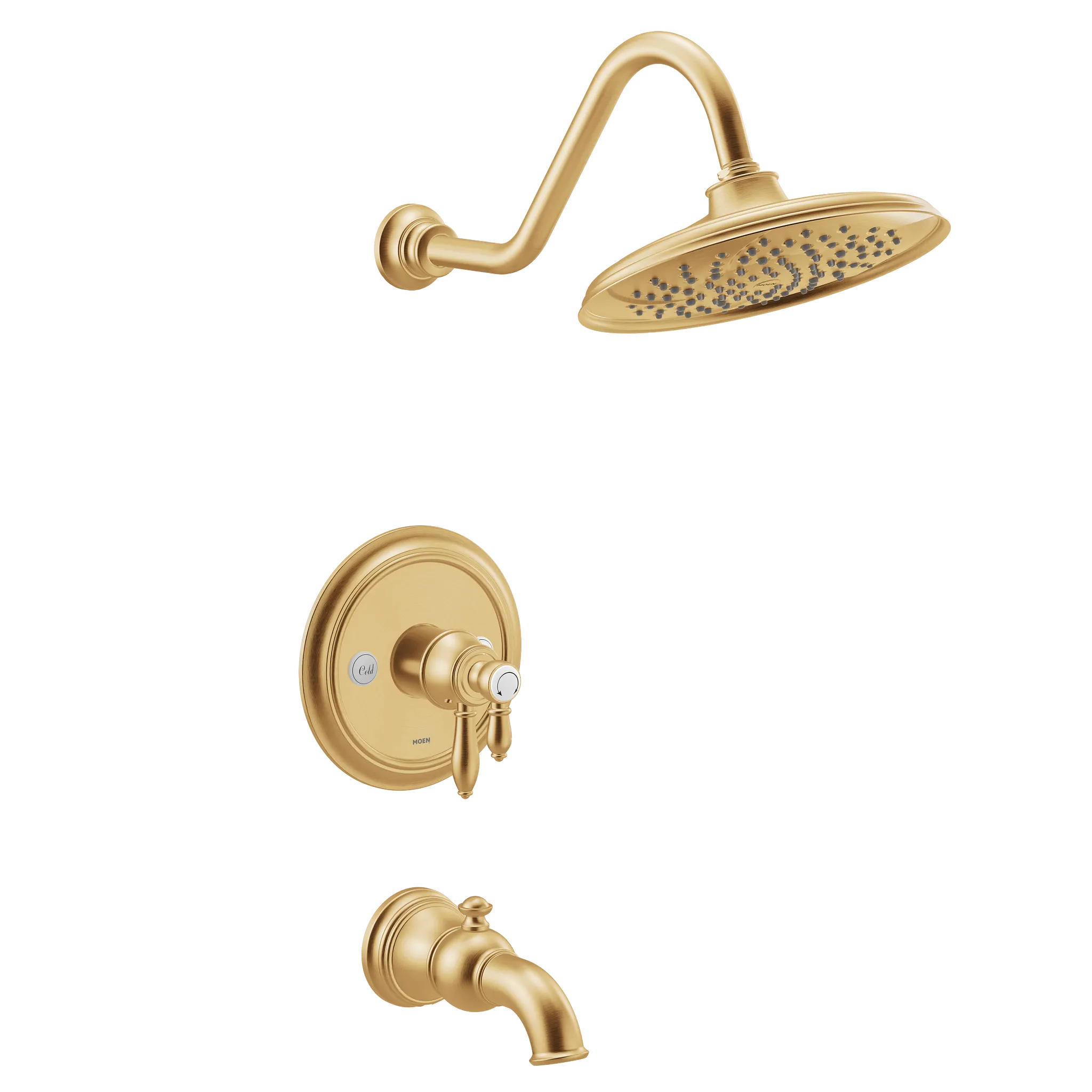 MOEN UTS43103EPBG Weymouth M-Core 4-Series Tub and Shower Trim - Brushed Gold