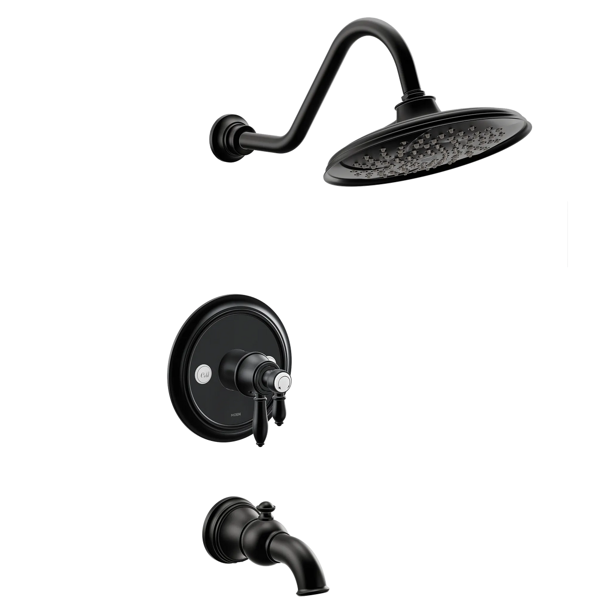 MOEN UTS43103EPBL Weymouth M-Core 4-Series Tub and Shower Trim - Matte Black