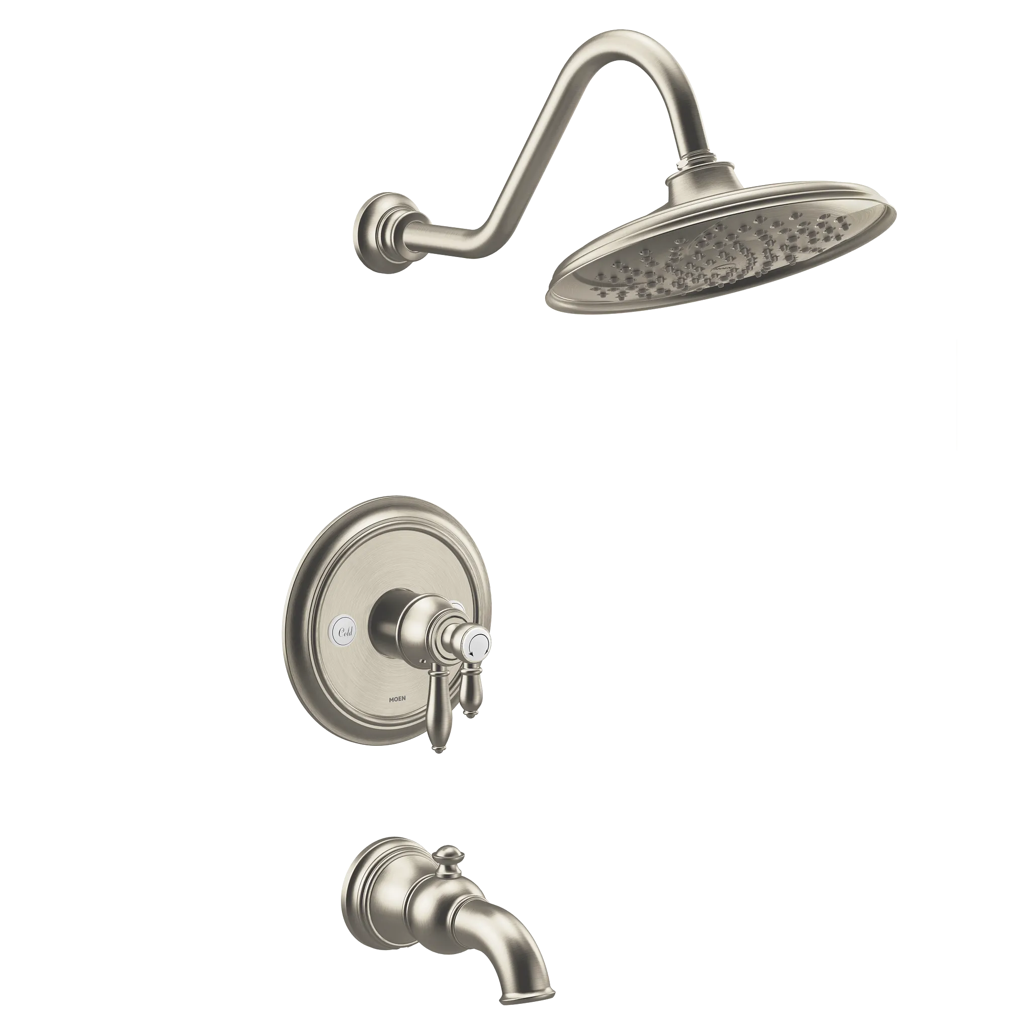 MOEN UTS43103EPBN Weymouth M-Core 4-Series Tub and Shower Trim - Brushed Nickel