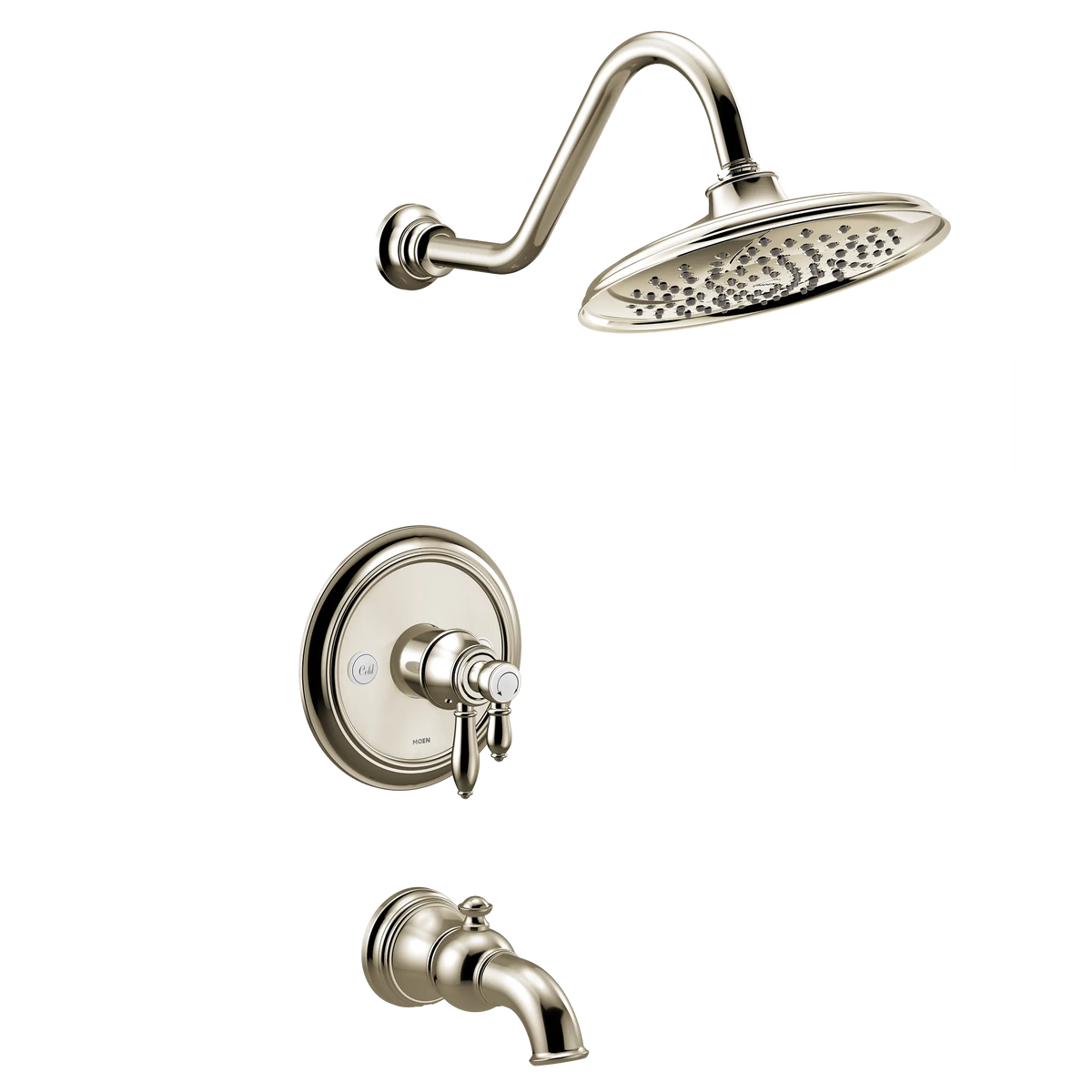 MOEN UTS43103EPNL Weymouth M-Core 4-Series Tub and Shower Trim - Polished Nickel