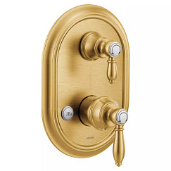 MOEN UTS4311BG Weymouth  M-Core 3-Series With Integrated Transfer Valve Trim In Brushed Gold