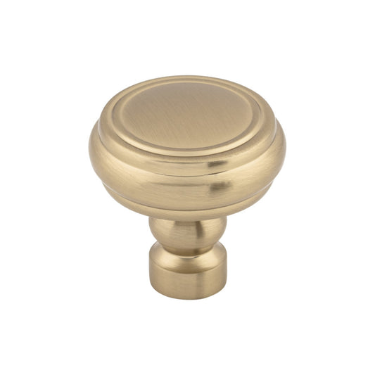 TOP KNOBS TK880HB Brixton Rimmed 1 1/4" Diameter Round Knob - Honey Bronze