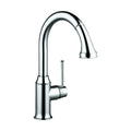 HANSGROHE 04215000 Talis C HighArc Kitchen Faucet, 2-Spray Pull-Down, 1.75 GPM - Chrome