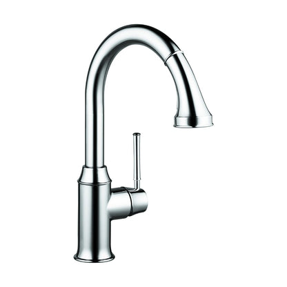 HANSGROHE 04215000 Talis C HighArc Kitchen Faucet, 2-Spray Pull-Down, 1.75 GPM - Chrome